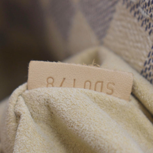 LOUIS VUITTON Artsy MM Damier Azur Hobo Bag White