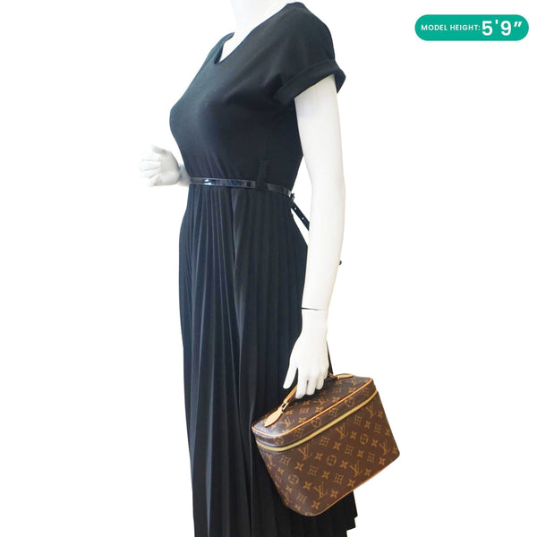 LOUIS VUITTON Nice BB Toiletry Monogram Canvas Vanity Case Brown