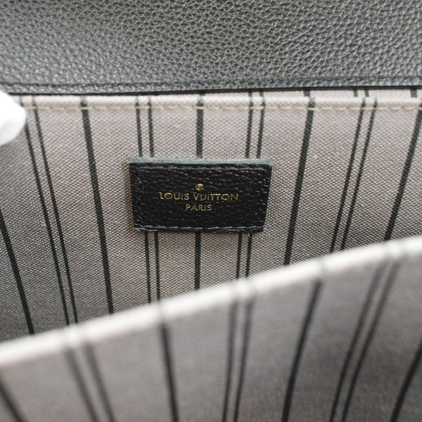 LOUIS VUITTON Metis Pochette Empreinte Leather Crossbody Bag Black