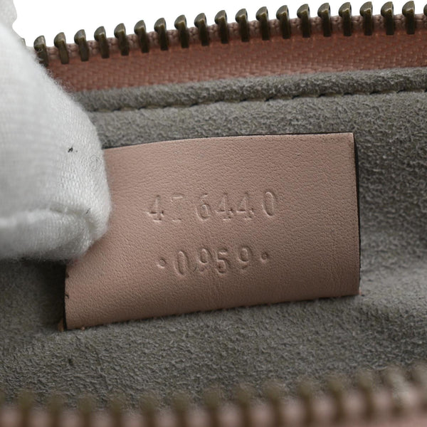 GUCCI GG Marmont Quilted Leather Zip Pouch Bag Pink 476440