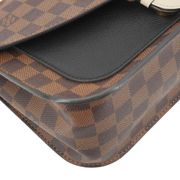 LOUIS VUITTON Beaumarchais Damier Ebene Shoulder Bag Brown