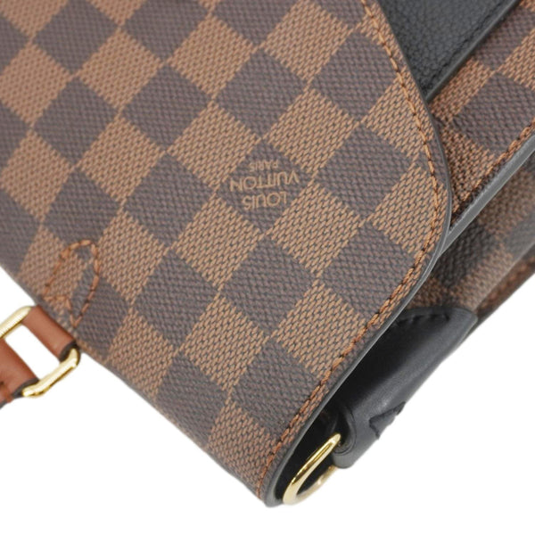 LOUIS VUITTON Beaumarchais Damier Ebene Shoulder Bag Brown
