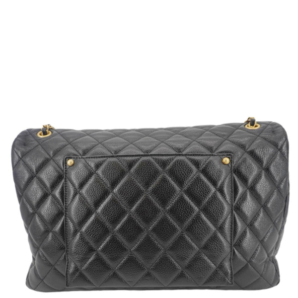 CHANEL XXL Flap Bag Lambskin Leather Shoulder Bag Black