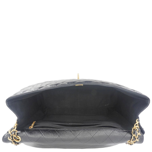 CHANEL XXL Flap Bag Lambskin Leather Shoulder Bag Black