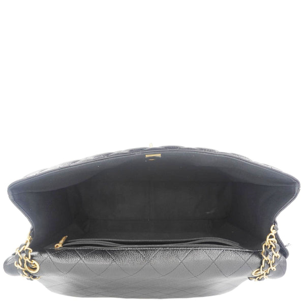 CHANEL XXL Flap Bag Lambskin Leather Shoulder Bag Black