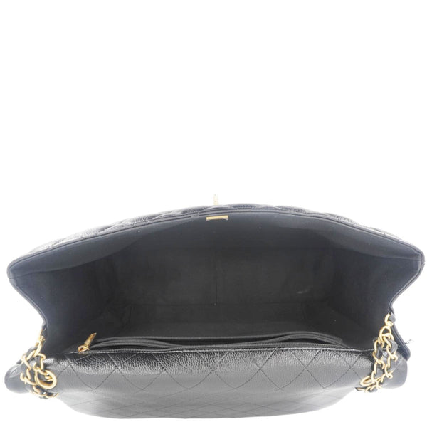 CHANEL XXL Flap Bag Lambskin Leather Shoulder Bag Black
