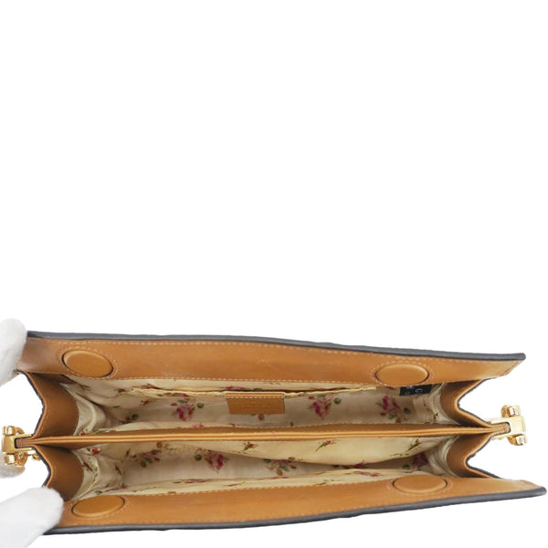 GUCCI Ophidia Small Raffia Elaphe Chain Shoulder Bag Beige 503877