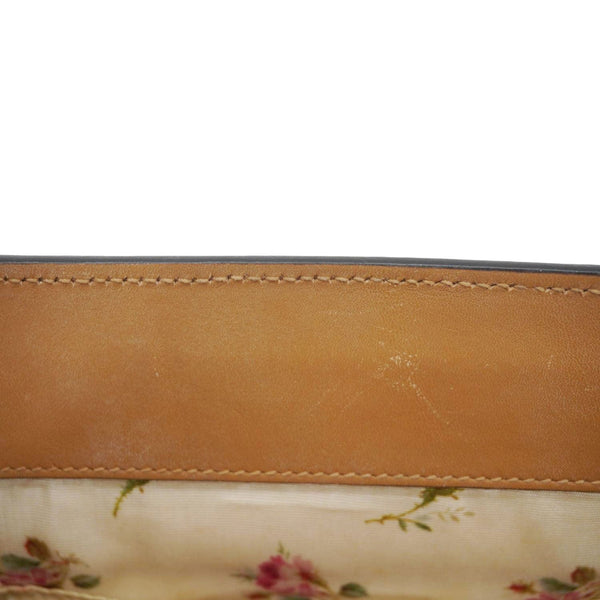 GUCCI Ophidia Small Raffia Elaphe Chain Shoulder Bag Beige 503877