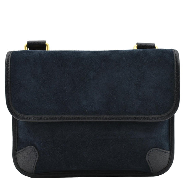 GUCCI Neo Vintage Suede Crossbody Bag Blue 501050