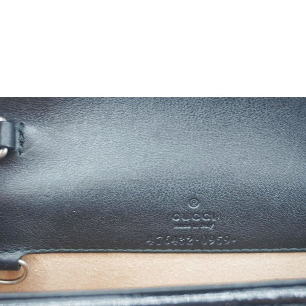 GUCCI Dionysus Super Mini GG Monogram Velvet Crossbody Bag Blue