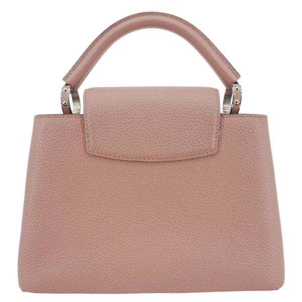 LOUIS VUITTON Capucines Leather Shoulder Bag Pink