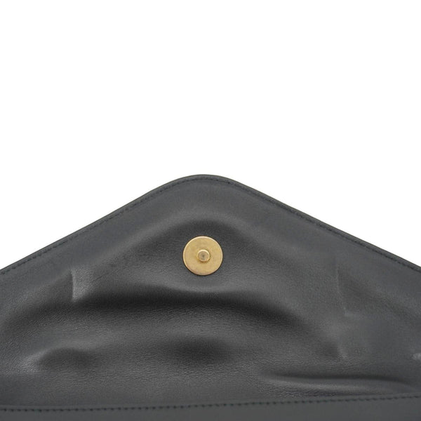 GUCCI Broadway Queen Margaret Pearl Studded Nappa Leather Crossbody Bag Black 453778