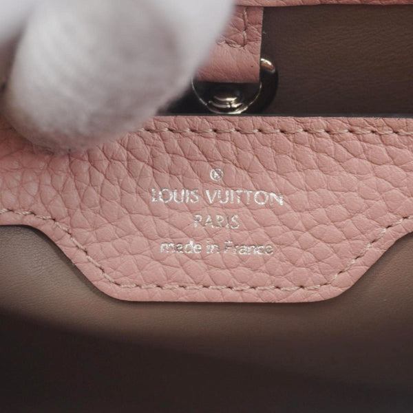 LOUIS VUITTON Capucines Leather Shoulder Bag Pink