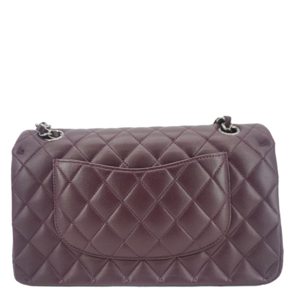 CHANEL Classic Flap Medium Quilted Leather Shoulder Bag Purple