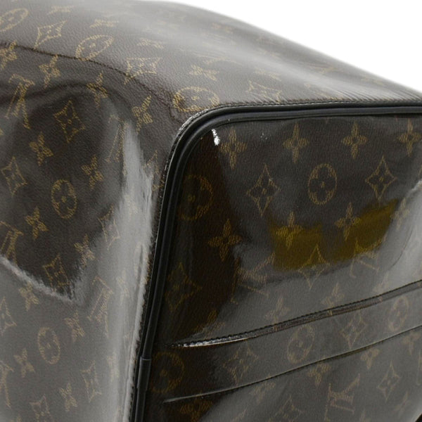 LOUIS VUITTON Keepall 50 Bandouliere Monogram Glaze Canvas Travel Bag Brown