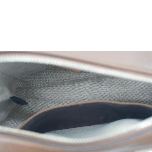 GUCCI Bree GG Canvas Camera Crossbody Bag Beige 449413