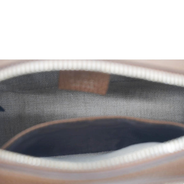 GUCCI Bree GG Canvas Camera Crossbody Bag Beige 449413