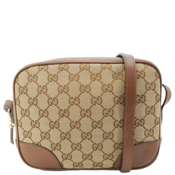 GUCCI Bree GG Canvas Camera Crossbody Bag Beige 449413