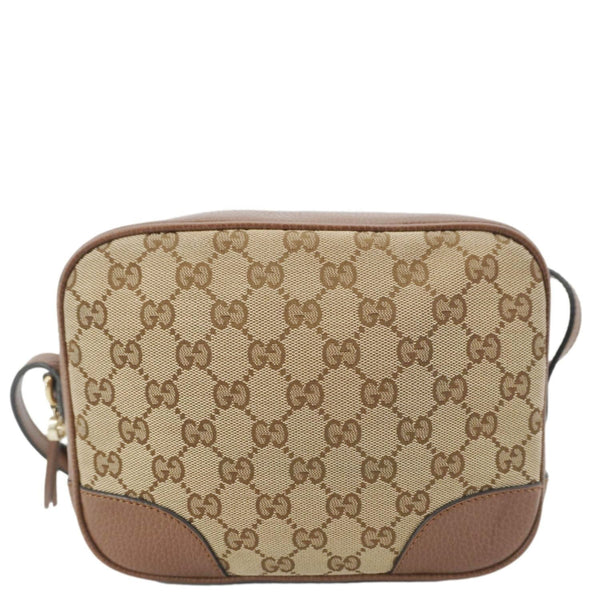 GUCCI Bree GG Canvas Camera Crossbody Bag Beige 449413