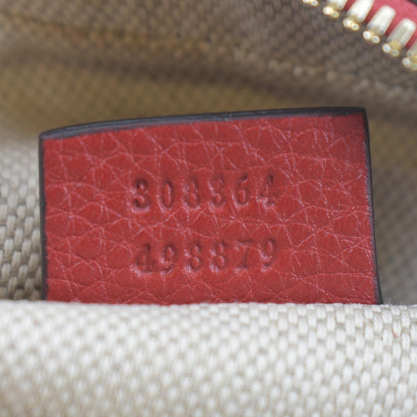 GUCCI Soho Disco Small Leather Crossbody Bag Red 308364