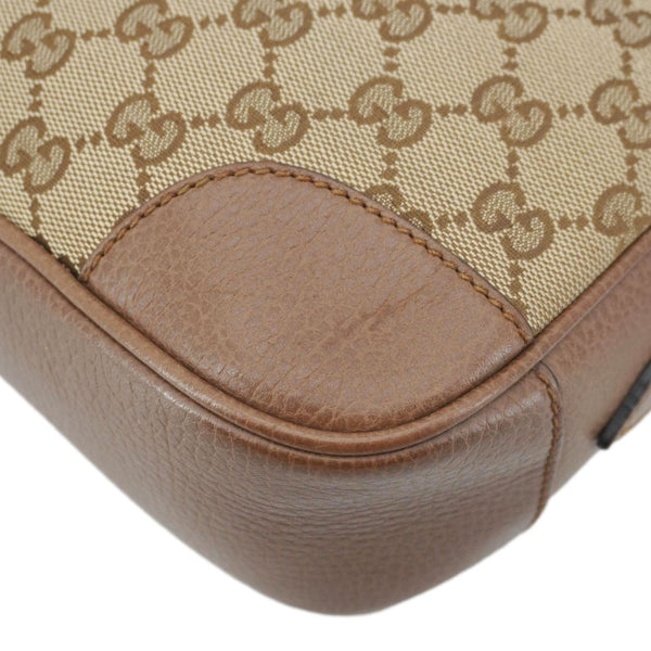 GUCCI Bree GG Canvas Camera Crossbody Bag Beige 449413