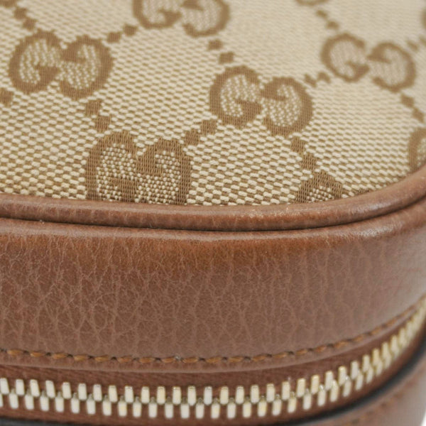GUCCI Bree GG Canvas Camera Crossbody Bag Beige 449413
