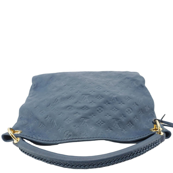 LOUIS VUITTON Artsy MM Monogram Empreinte Leather Hobo Bag Navy Blue