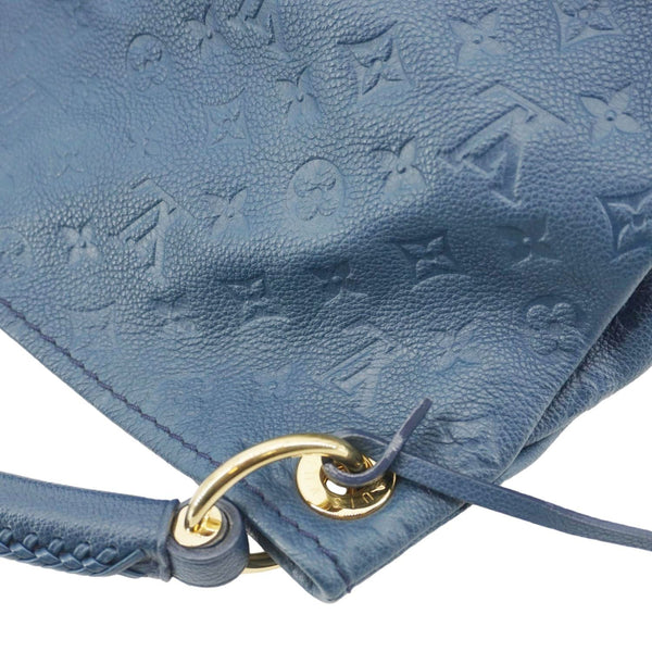 LOUIS VUITTON Artsy MM Monogram Empreinte Leather Hobo Bag Navy Blue
