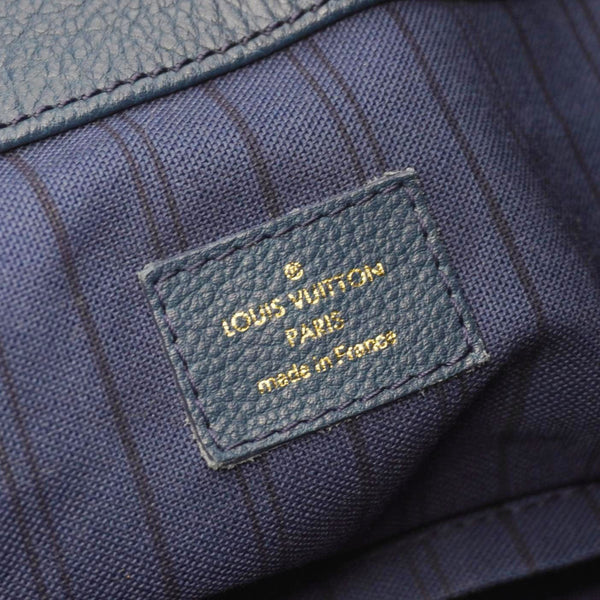 LOUIS VUITTON Artsy MM Monogram Empreinte Leather Hobo Bag Navy Blue