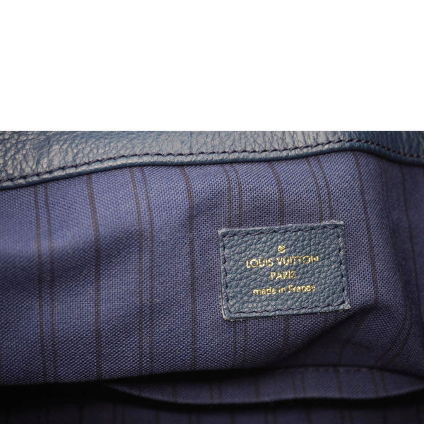 LOUIS VUITTON Artsy MM Monogram Empreinte Leather Hobo Bag Navy Blue