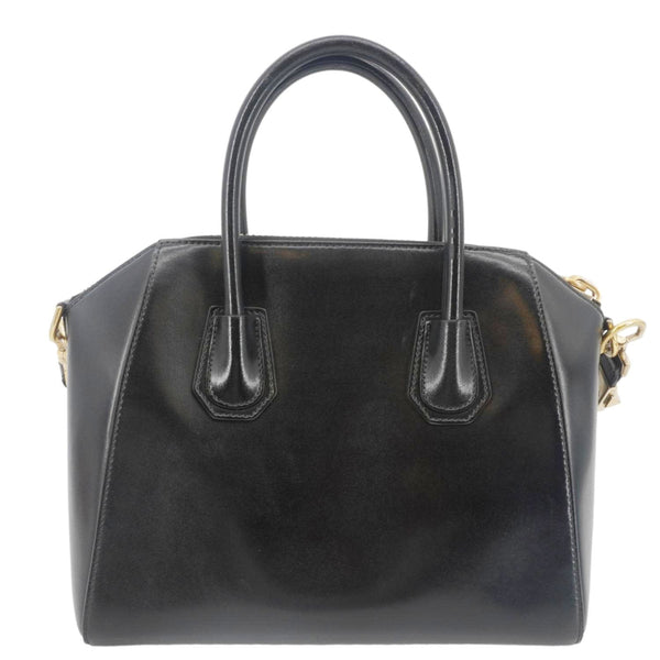 GIVENCHY Antigona Small Box Calfskin Leather Satchel Shoulder Bag Black