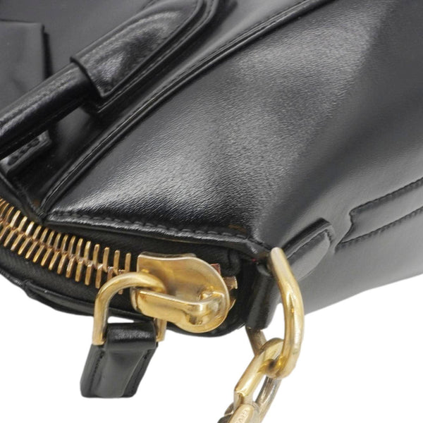 GIVENCHY Antigona Small Box Calfskin Leather Satchel Shoulder Bag Black