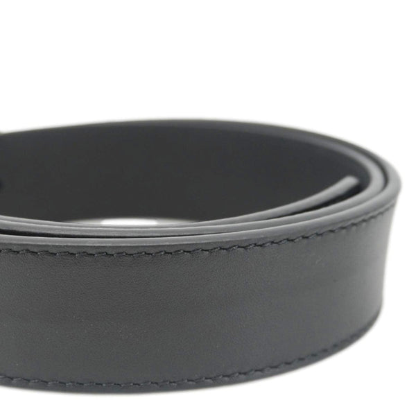 GUCCI GG Buckle Leather Belt Black 525040 Size 85/34