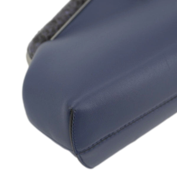 FENDI First Small Nappa Leather Shoulder Bag Blue