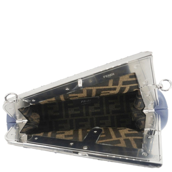 FENDI First Small Nappa Leather Shoulder Bag Blue