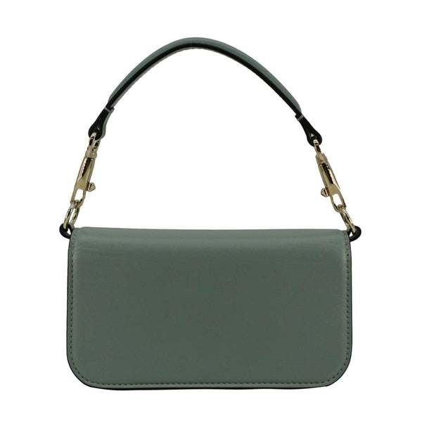 VALENTINO Jewel Logo Loco Small Leather Shoulder Bag Green