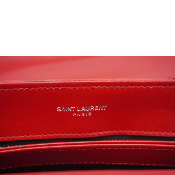 YVES SAINT LAURENT Loulou Toy Calfskin Leather Crossbody Bag Red