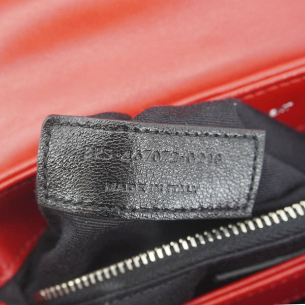 YVES SAINT LAURENT Loulou Toy Calfskin Leather Crossbody Bag Red