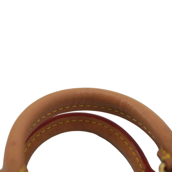 LOUIS VUITTON Petit Sac Plat Monogram Canvas Shoulder Bag Brown