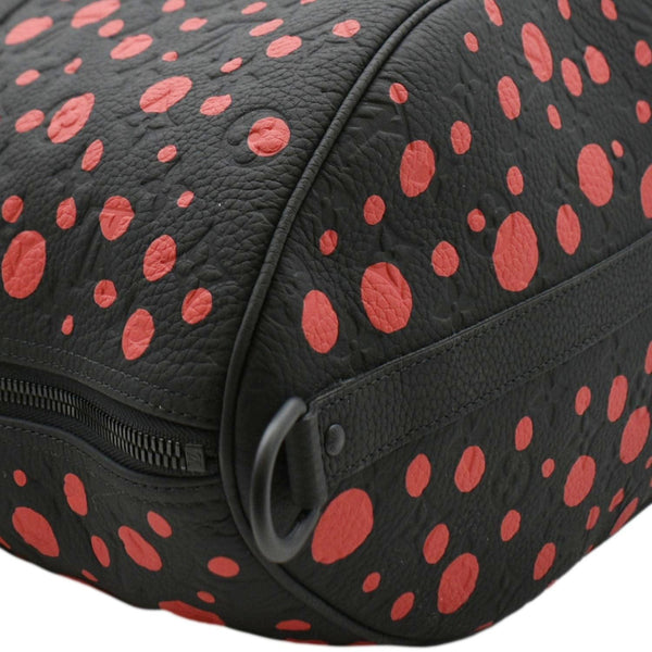 LOUIS VUITTON x YK Keepall 55 Bandouliere Monogram Leather Travel Bag Black