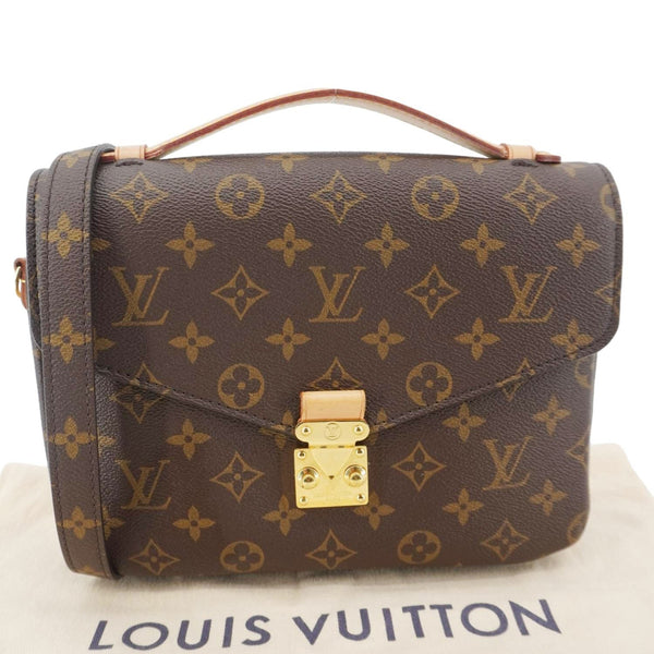 LOUIS VUITTON Metis Pochette Monogram Canvas Crossbody Bag Brown