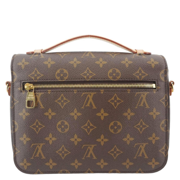 LOUIS VUITTON Metis Pochette Monogram Canvas Crossbody Bag Brown