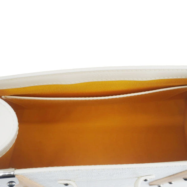 GOYARD Saigon PM Chevron Canvas Bag White – Inside Pocket Close-up