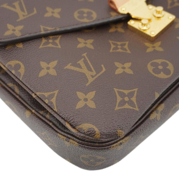 LOUIS VUITTON Metis Pochette Monogram Canvas Crossbody Bag Brown