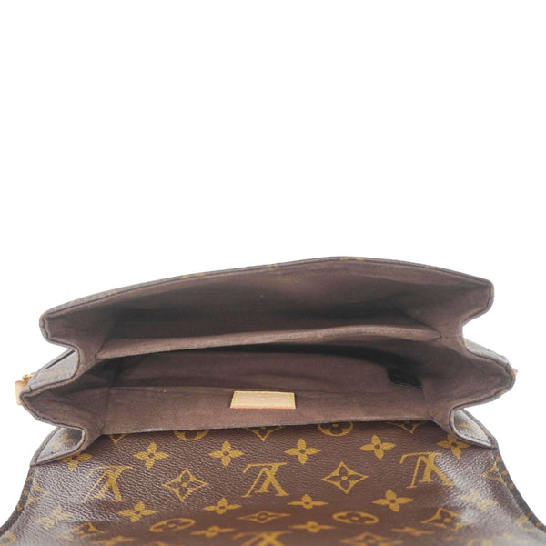 LOUIS VUITTON Metis Pochette Monogram Canvas Crossbody Bag Brown
