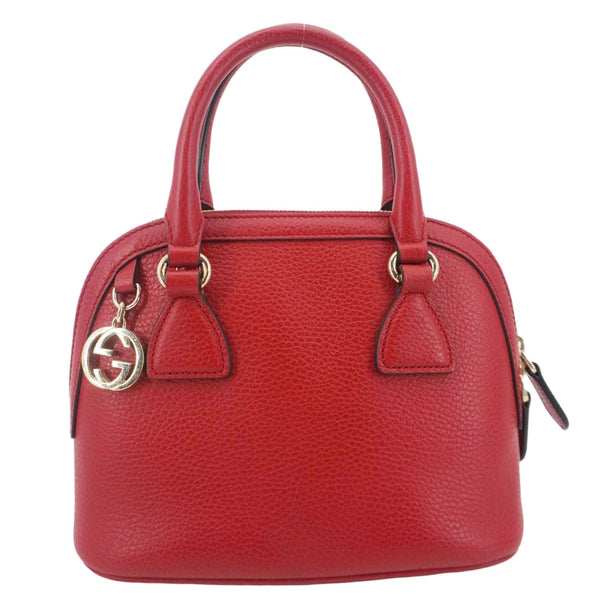 GUCCI Dome Small Dollar Calfskin Leather Crossbody Bag Red 449661