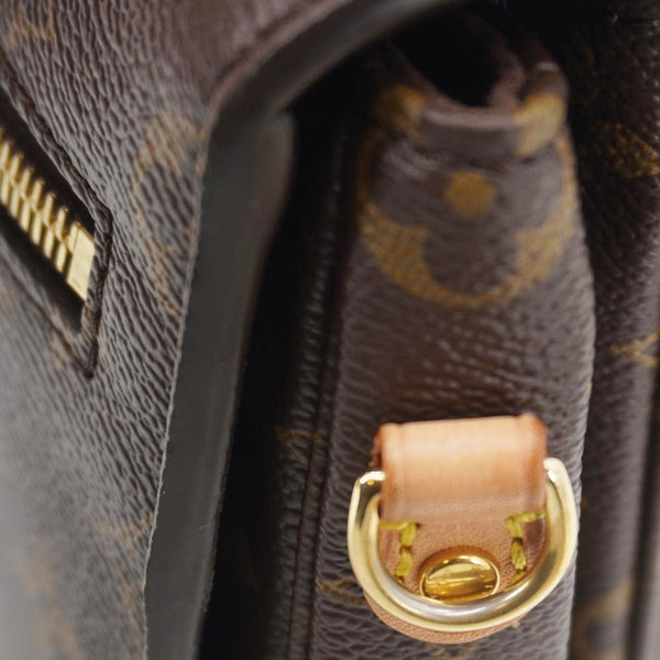LOUIS VUITTON Metis Pochette Monogram Canvas Crossbody Bag Brown