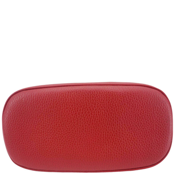 GUCCI Dome Small Dollar Calfskin Leather Crossbody Bag Red 449661