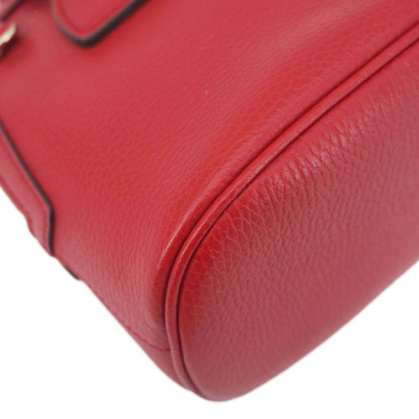 GUCCI Dome Small Dollar Calfskin Leather Crossbody Bag Red 449661