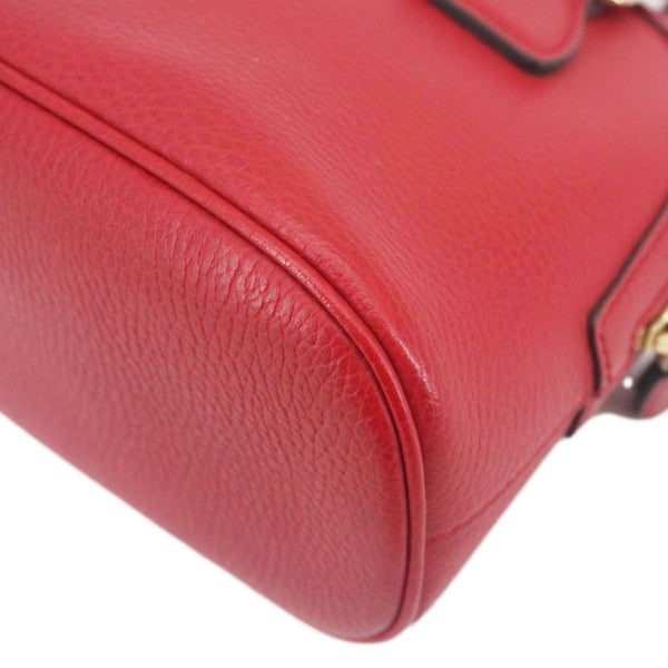 GUCCI Dome Small Dollar Calfskin Leather Crossbody Bag Red 449661